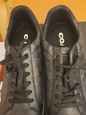 Coach Men’s Black Low-Top Lace-Up Sneakers